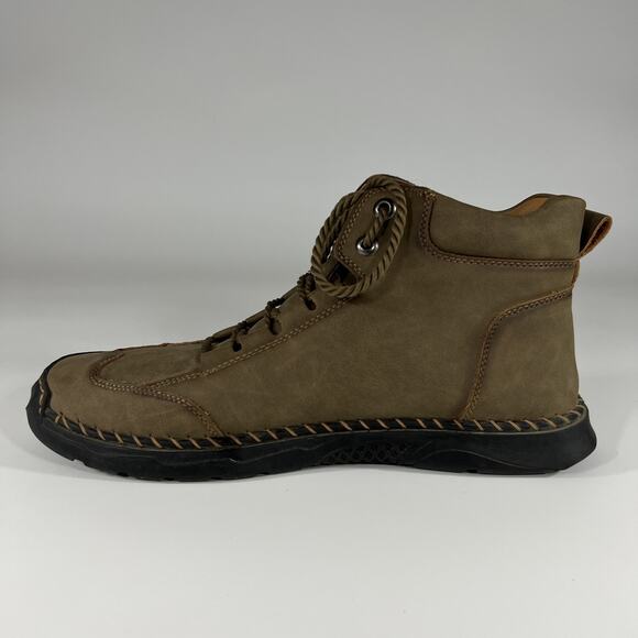 Salkin Men’s Leather Handmade Trail Outdoor Boots US Size 11.5 EU Size 45 Brown main image 9